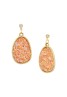 Korean Made 14K Gold Plated Cubic Zirconia Glitter Drop Earring For Women (KKGJDEG111820)